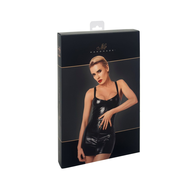 Сукня Noir Handmade F320 Starlet wetlook minidress with ring belt – L