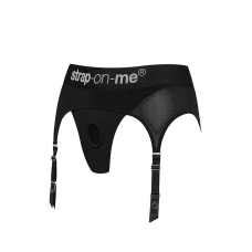 Труси для страпона з підв’язками для панчіх Strap-On-Me REBEL HARNESS - S
