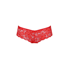 Трусики–бразиліана з квіткового мережива Passion RAJA THONG 2XL/3XL, червоний