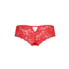 Трусики–бразиліана з квіткового мережива Passion RAJA THONG 2XL/3XL, червоний