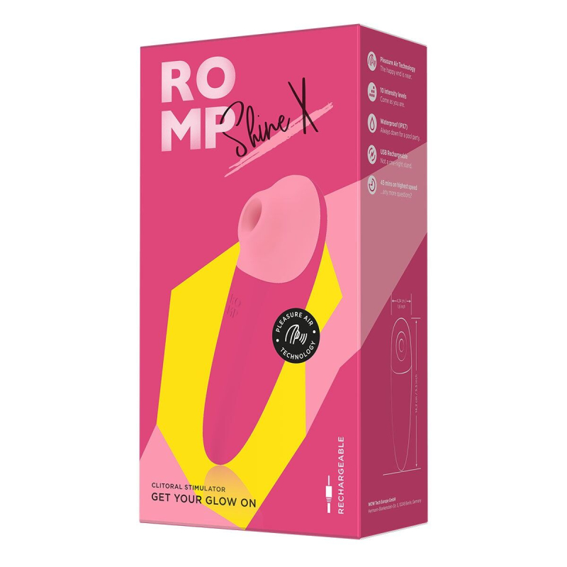 Вакуумний кліторальний стимулятор – Romp Shine X – 10 рівнів інтенсивності