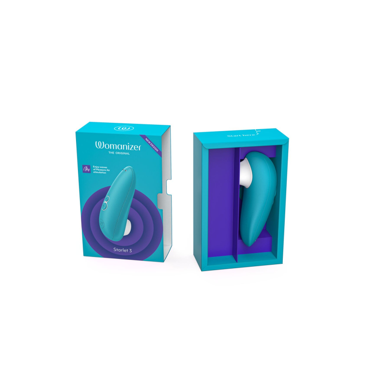 Вакуумний кліторальний стимулятор – Womanizer Starlet 3 Turquoise – 6 рівнів інтенсивності