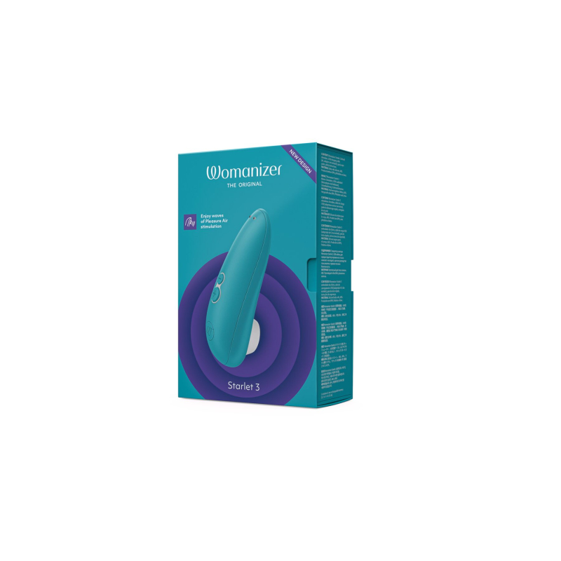 Вакуумний кліторальний стимулятор – Womanizer Starlet 3 Turquoise – 6 рівнів інтенсивності
