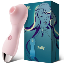 Вакуумний стимулятор – KISTOY Polly Pink – 3 режими, приємний силікон, м’який чохол