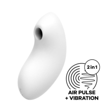 Вакуумний стимулятор + вібратор – Satisfyer Vulva Lover 2 White – 11 вакуумних режимів та 10 вібрацій