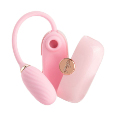 Вакуумний стимулятор + віброяйце у кейсі – Otouch Louis Vibrate Pink