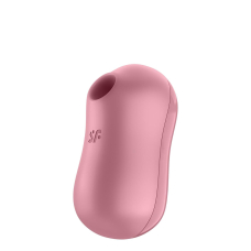 Вакуумний стимулятор з вібрацією 2в1 – Satisfyer Cotton Candy Light Red – 12 вібрацій, 11 вакуумів