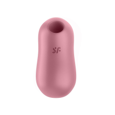 Вакуумний стимулятор з вібрацією 2в1 – Satisfyer Cotton Candy Light Red – 12 вібрацій, 11 вакуумів