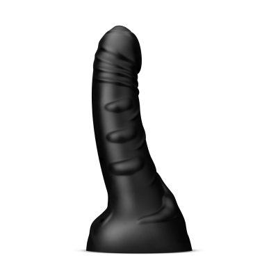Большой Черный Дилдо на присоске BUTTR - Black Hawk Curved Anal Dildo 25,4 см