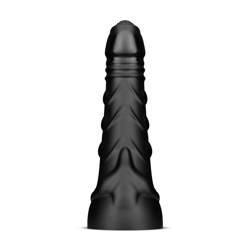 Великий Чорний Дилдо 25.4 см. на присосці BUTTR - Black Hawk Curved Anal Dildo