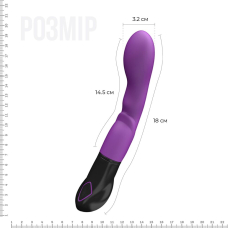 Вибратор Adrien Lastic Nyx – для стимуляции точки G и входа во влагалище, 8 режимов вибрации