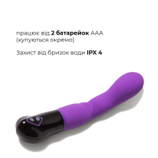 Вибратор Adrien Lastic Nyx – для стимуляции точки G и входа во влагалище, 8 режимов вибрации