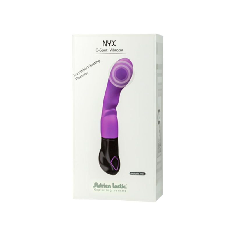 Вибратор Adrien Lastic Nyx – для стимуляции точки G и входа во влагалище, 8 режимов вибрации