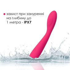 Вибратор для клитора и точки G – Svakom Iris Plum Red – гибкая головка, 5 режимов вибрации + 5 режимов интенсивности