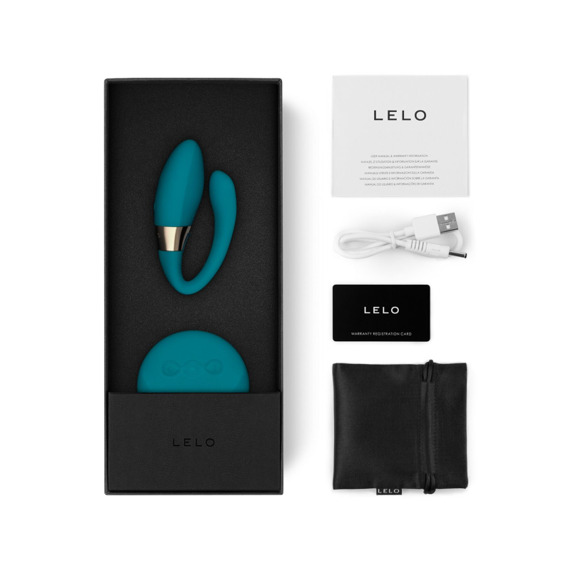 Вібратор для пар – LELO Tiani Duo Ocean Blue – 2 мотори, пульт керування