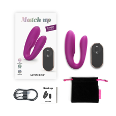 Вібратор для пар – Love To Love Match Up Sweet Orchid – з пультом, 2 двигуни, 9 режимів