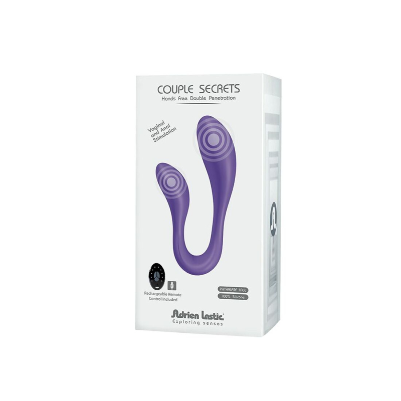 Вибратор для пар с пультом LRS – Adrien Lastic Couple Secrets II – два мотора и 10 вариантов вибрации