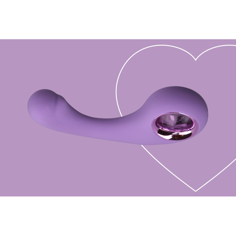 Вибратор для точки G – FairyGasm BraveryAward Violet – 9 режимов вибрации, гибкий корпус