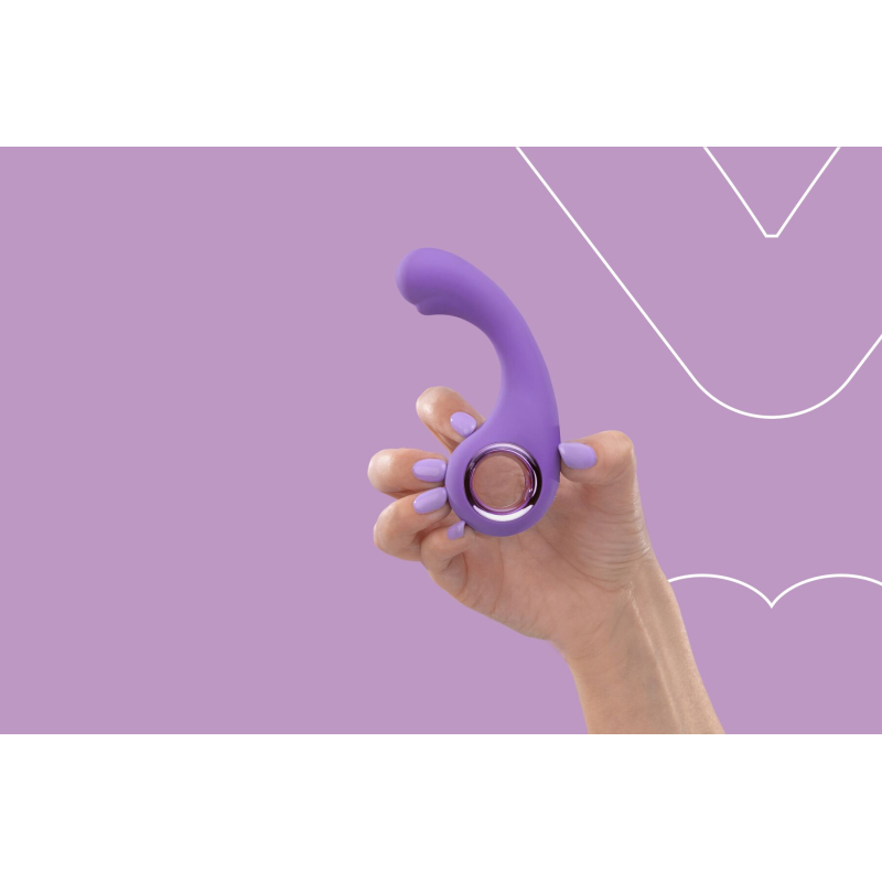 Вибратор для точки G – FairyGasm BraveryAward Violet – 9 режимов вибрации, гибкий корпус