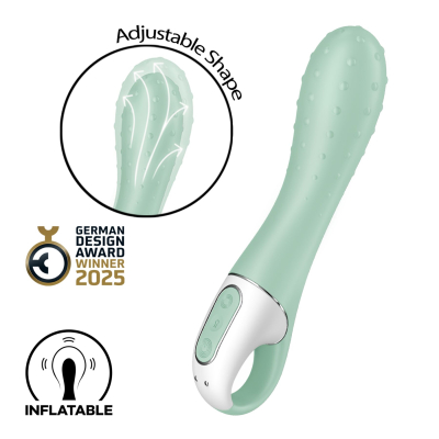 Вибратор для точки G – Satisfyer Air Pump Vibrator 3, функция надувания, 12 вибро-режимов