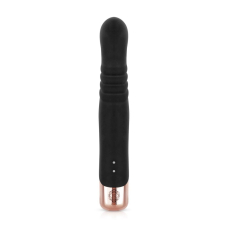 Вібратор-кролик з функцією поступальних рухів Rosy Gold Rabbit Vibrator with Thrusting Function, чорний