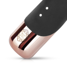 Вібратор-кролик з функцією поступальних рухів Rosy Gold Rabbit Vibrator with Thrusting Function, чорний