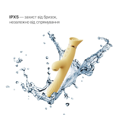 Вібратор-кролик з підігрівом і вакуумом – Zalo ROSE Vibrator Lemon Yellow – 6 вібро-режимів, 3 вакууму