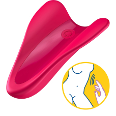 Вібратор на палець Метелик – Satisfyer High Fly Red – 3 режими вібрації та 9 ритмічних малюнків