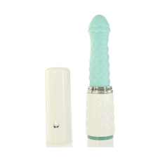 Вібратор-пульсатор з присоскою – Pillow Talk Feisty Thrusting Teal – 5 режимів, мульті пульсація, пружна голівка