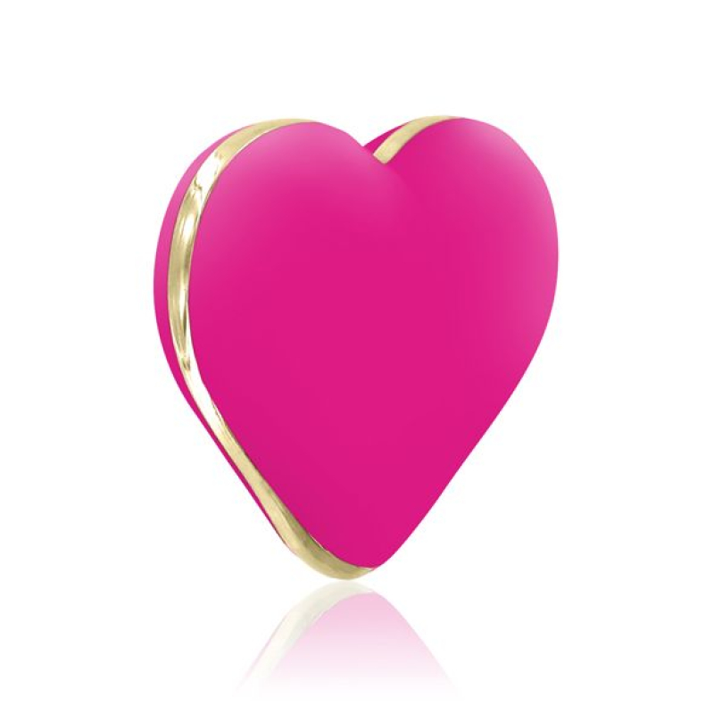 Вибратор-сердечко – RIANNE S Heart Vibe Rose – 3 уровня интенсивности + 5 пульсаций + 2 микса