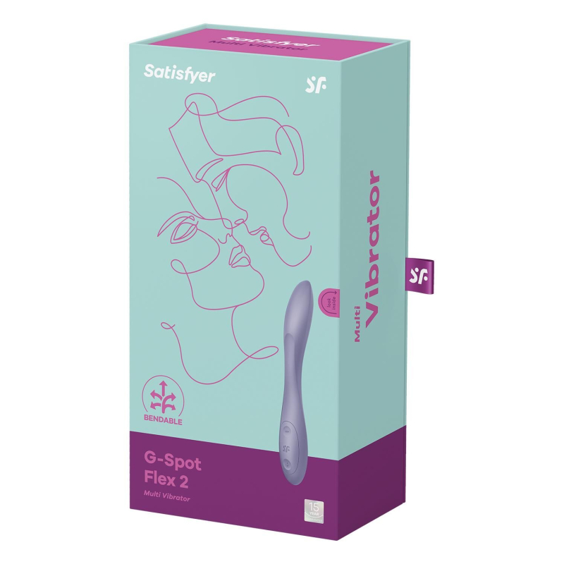 Вибратор с гибким стволом – Satisfyer G-Spot Flex 2 – 12 режимов вибрации, водозащита IPX7