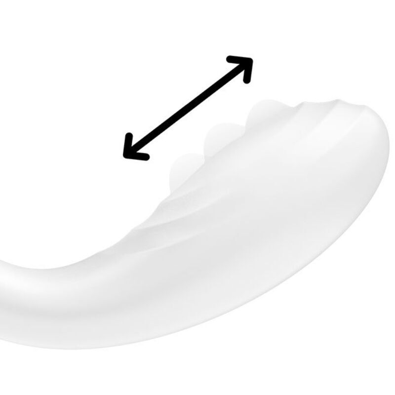 Вибратор с перлинной стимуляцией точки G – Satisfyer Rrrolling Pleasure White – 7 скоростей, 12 режимов вибрации