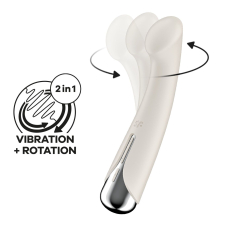 Вибратор с ротацией для точки G – Satisfyer Spinning G-Spot 1 Beige – 12 виброрежимов, 5 настроек ротации