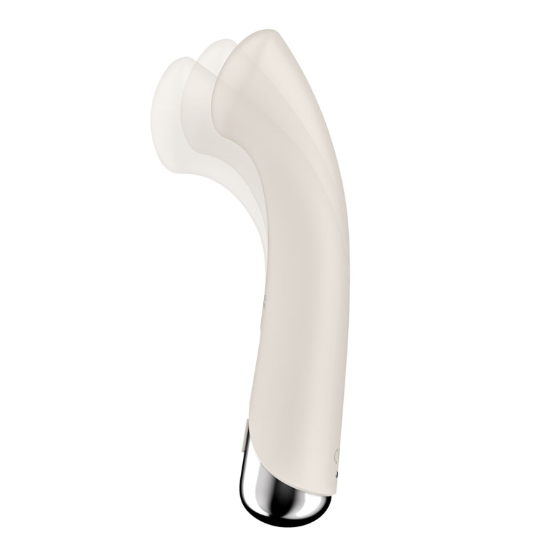 Вибратор с ротацией для точки G – Satisfyer Spinning G-Spot 1 Beige – 12 виброрежимов, 5 настроек ротации