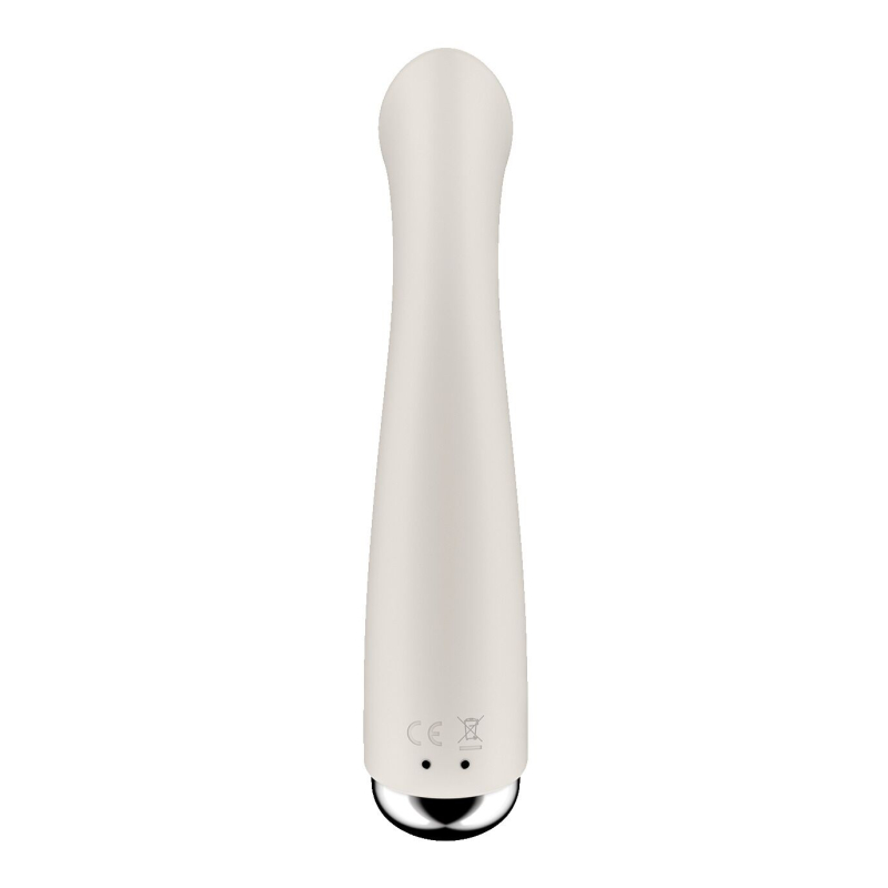 Вибратор с ротацией для точки G – Satisfyer Spinning G-Spot 1 Beige – 12 виброрежимов, 5 настроек ротации