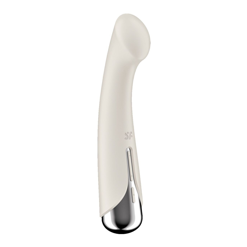 Вибратор с ротацией для точки G – Satisfyer Spinning G-Spot 1 Beige – 12 виброрежимов, 5 настроек ротации