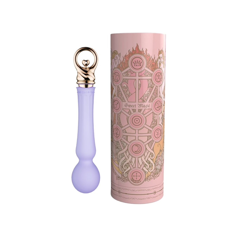 Вибромассажер для точки G с подогревом до 42°– Zalo Sweet Magic Confidence Wand Fantasy Violet – 8 вибро-режимов