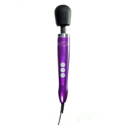 Вібромасажер – DOXY Die Cast Purple – металевий корпус, медичний силікон, 7 вібро-режимів