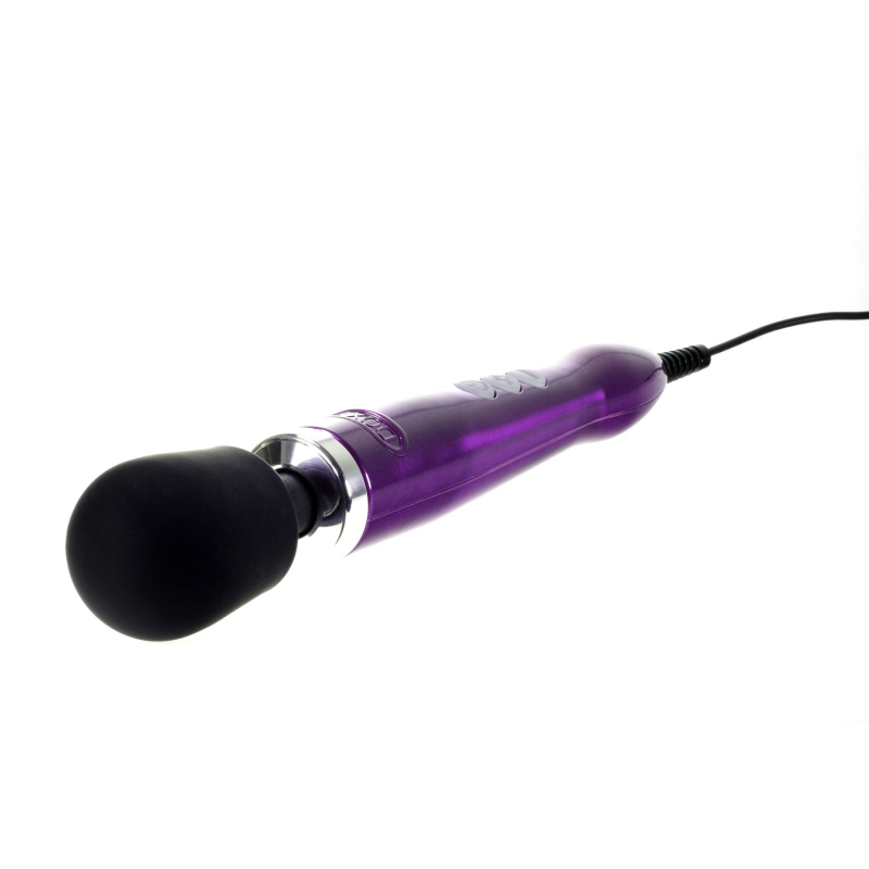 Вібромасажер – DOXY Die Cast Purple – металевий корпус, медичний силікон, 7 вібро-режимів