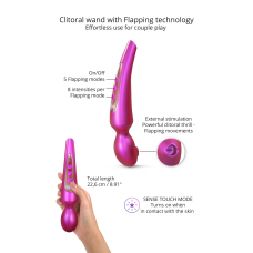 Вибромассажер Love To Love Pleaser Iridescent Berry розовый, изогнутая ручка, гибкий корпус, LED-индикация режимов