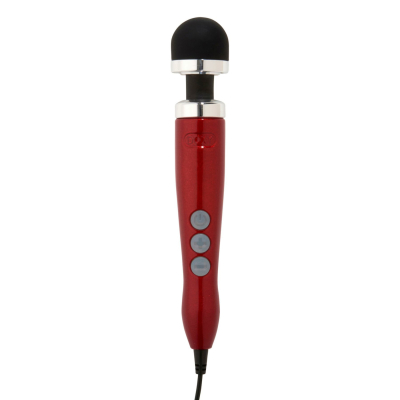 Вібромасажер мікрофон DOXY Die Cast 3 Candy Red – дуже потужний, живлення 220В, металевий корпус 3-метровий кабель