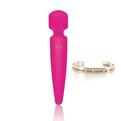 Вибромассажер – RIANNE S Bella Mini Wand Rose – 3 уровня вибрации + 7 ритмов