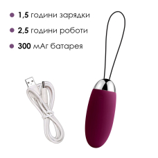 Віброяйце з пультом керування Svakom Elva Violet – 5 режимів роботи,а 5 рівнів інтенсивності, на батарейках