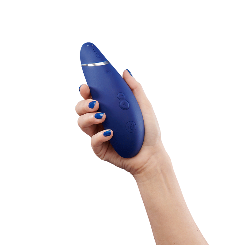 Womanizer Premium 2 Blueberry – Вакуумный клиторальный стимулятор с функциями Autopilot, Smart Silence