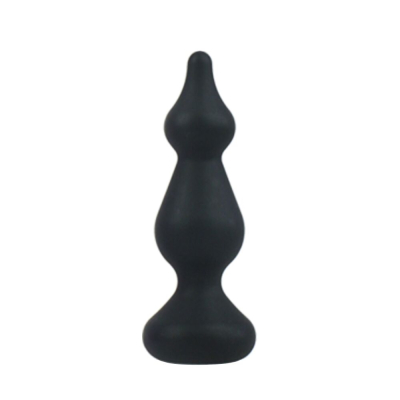 Анальная пробка Adrien Lastic Amuse Mini Black (S) с двумя переходами, макс. диаметр 3 см