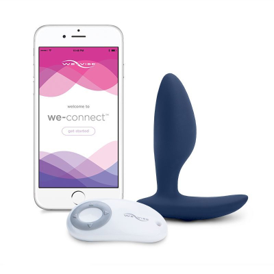 Анальная смарт-вибропробка We-Vibe Ditto Moonlight Blue с пультом ДК