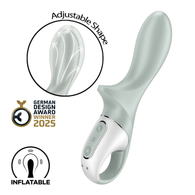 Анальний надувний вібратор – Satisfyer Air Pump Booty 3 з гнучким стовбуром