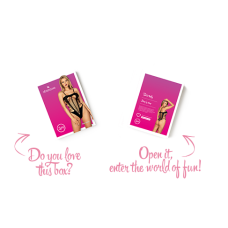 Бодістокінг із поперечними вирізами Obsessive B122 teddy S/M/L, чорний