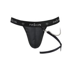 Чоловічі трусики танга з підв’язкою Passion 058 THONG BILL L/XL Чорний колір