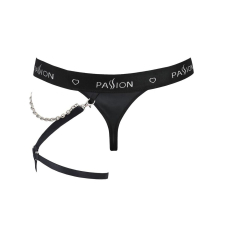 Чоловічі трусики танга з підв’язкою Passion 058 THONG BILL L/XL Чорний колір